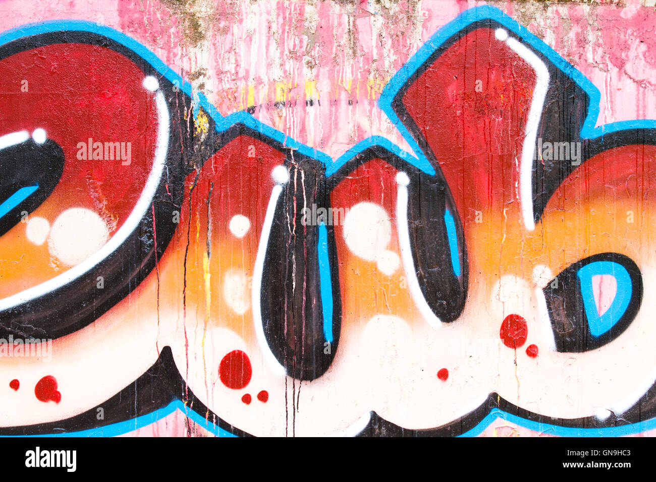 Colourful graphic graffitti hi-res stock photography and images - Alamy