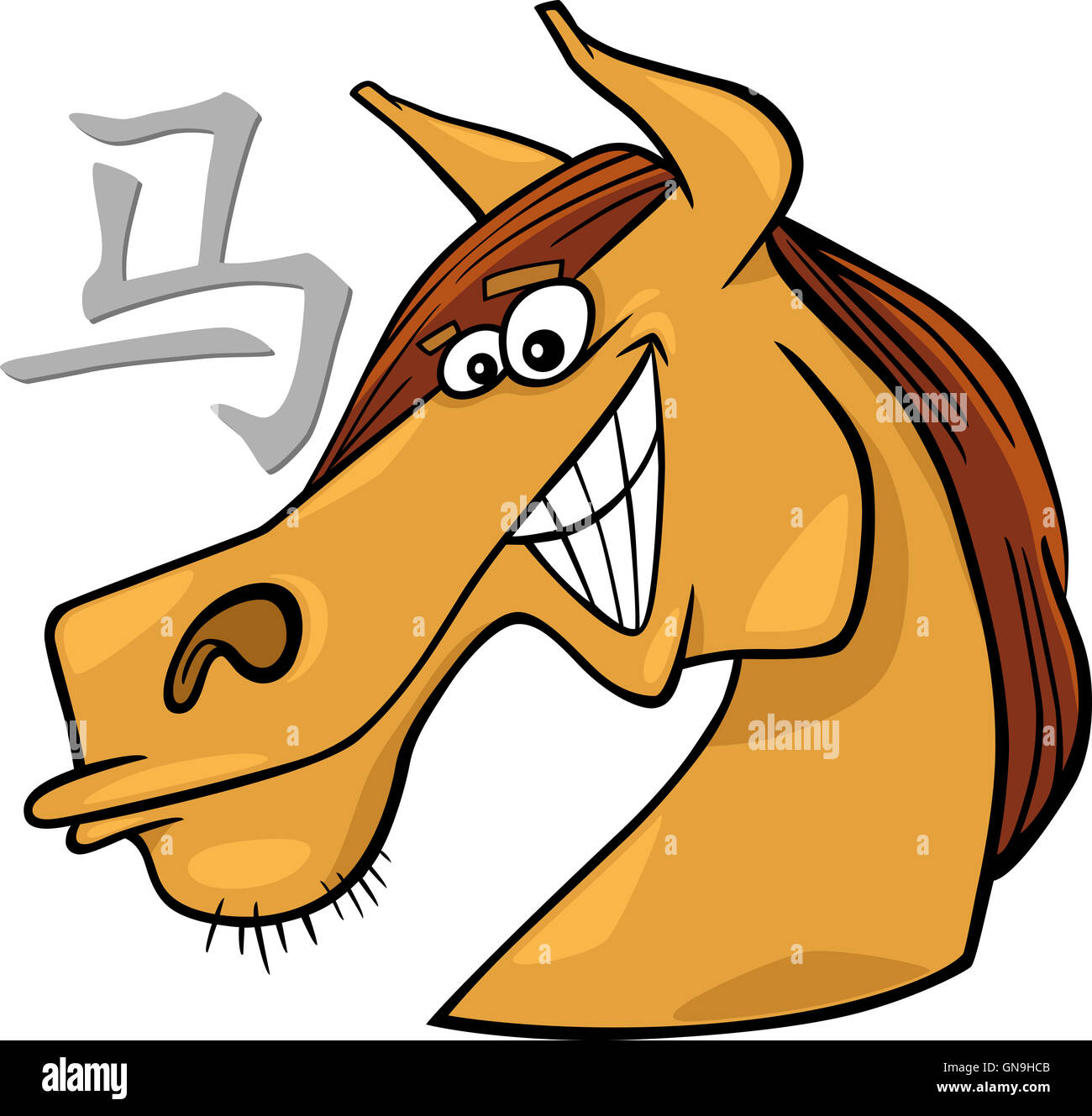 Horse Chinese horoscope sign Stock Photo - Alamy