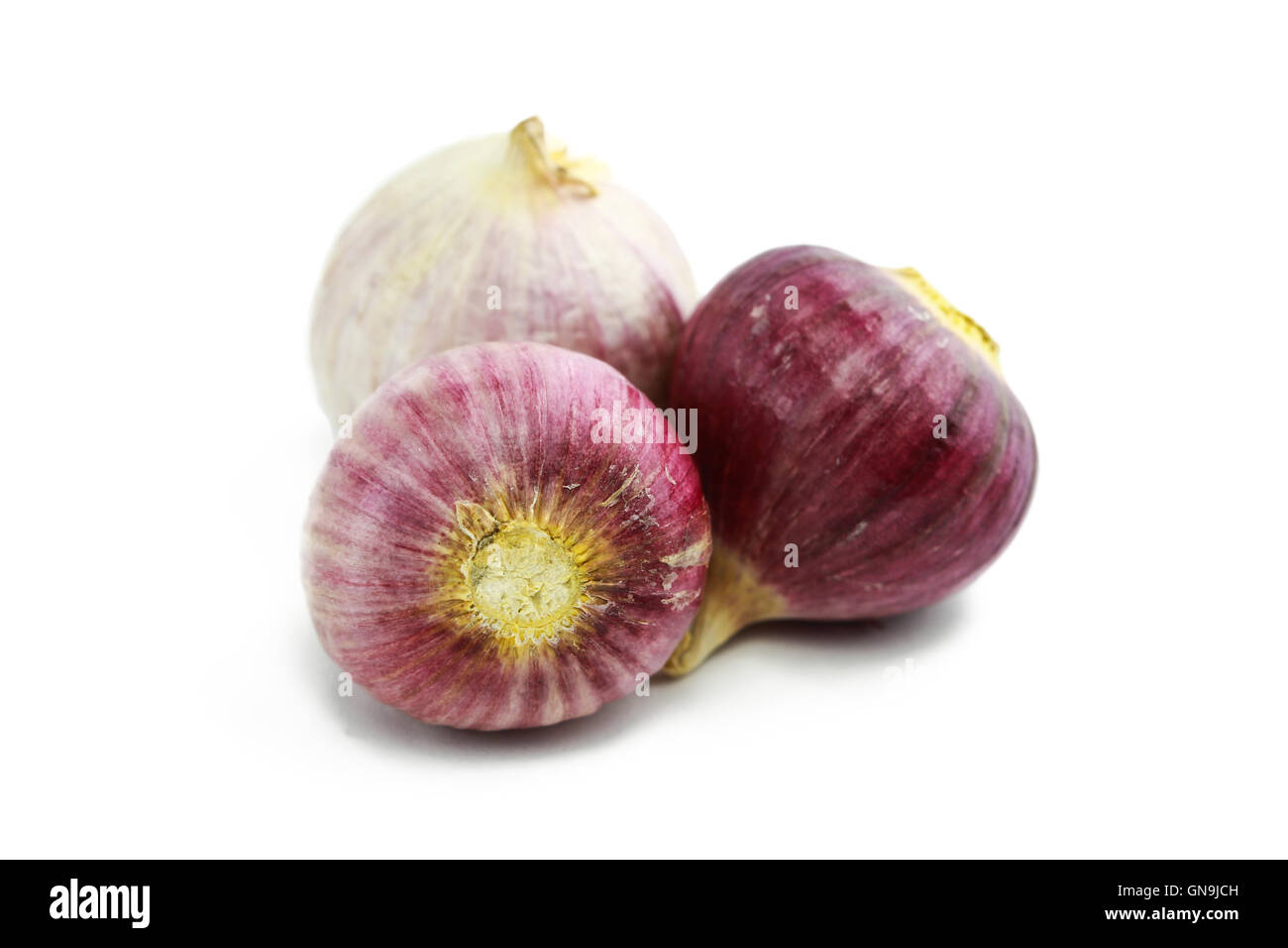 Garlic clove isolated on white background Stock Photo - Alamy