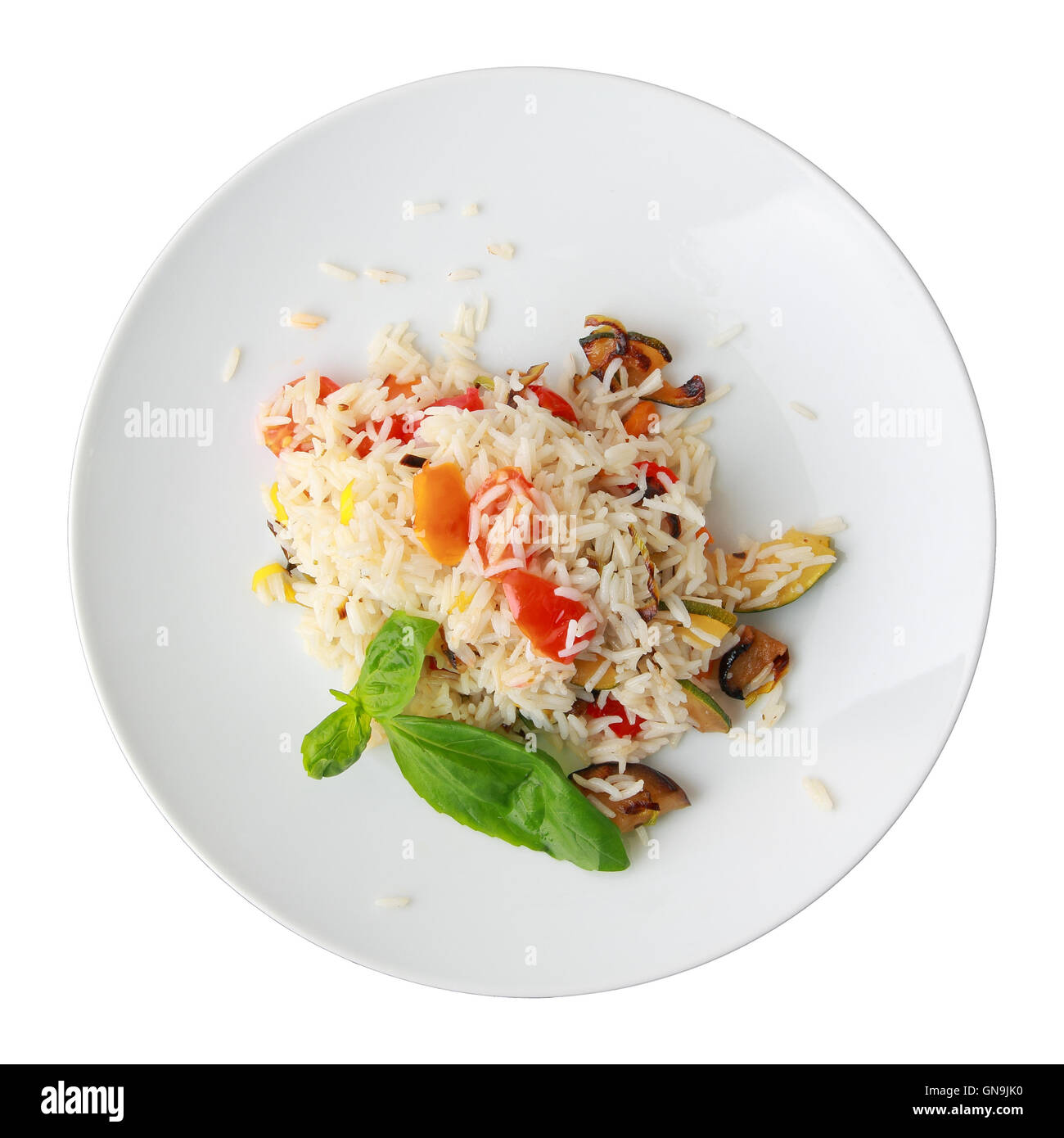 Rice with vegetables Stock Photo Alamy