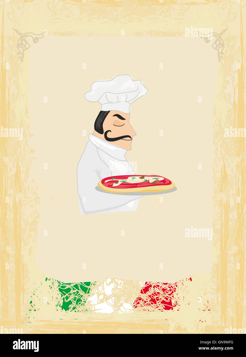 Pizza Menu Template Stock Photo - Alamy