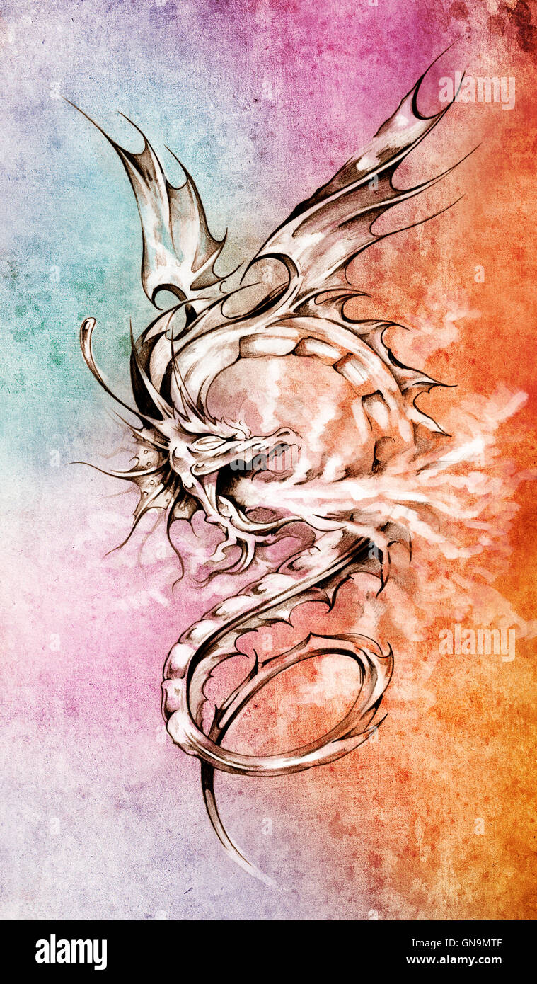 Discover 216+ colorful dragon tattoo latest