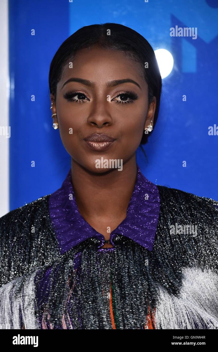 New York, NY, USA. 28th Aug, 2016. Justine Skye at arrivals for 2016