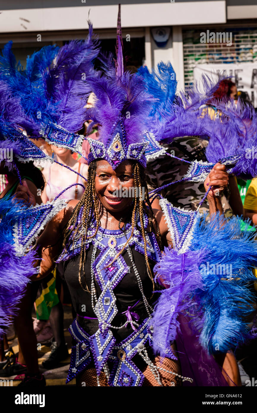 London, UK. 29th Aug, 2016. Celebrations at the Notting Hill Carnival in London on the 29th of August 2016. © Tom Arne Hanslien/ Stock Photo