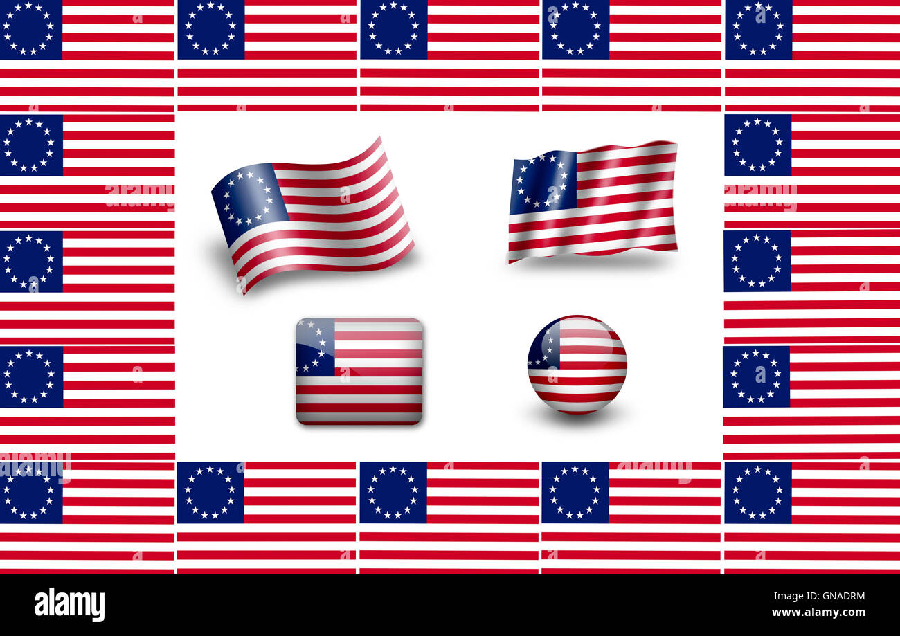 Betsy ross flag historic hi-res stock photography and images - Alamy