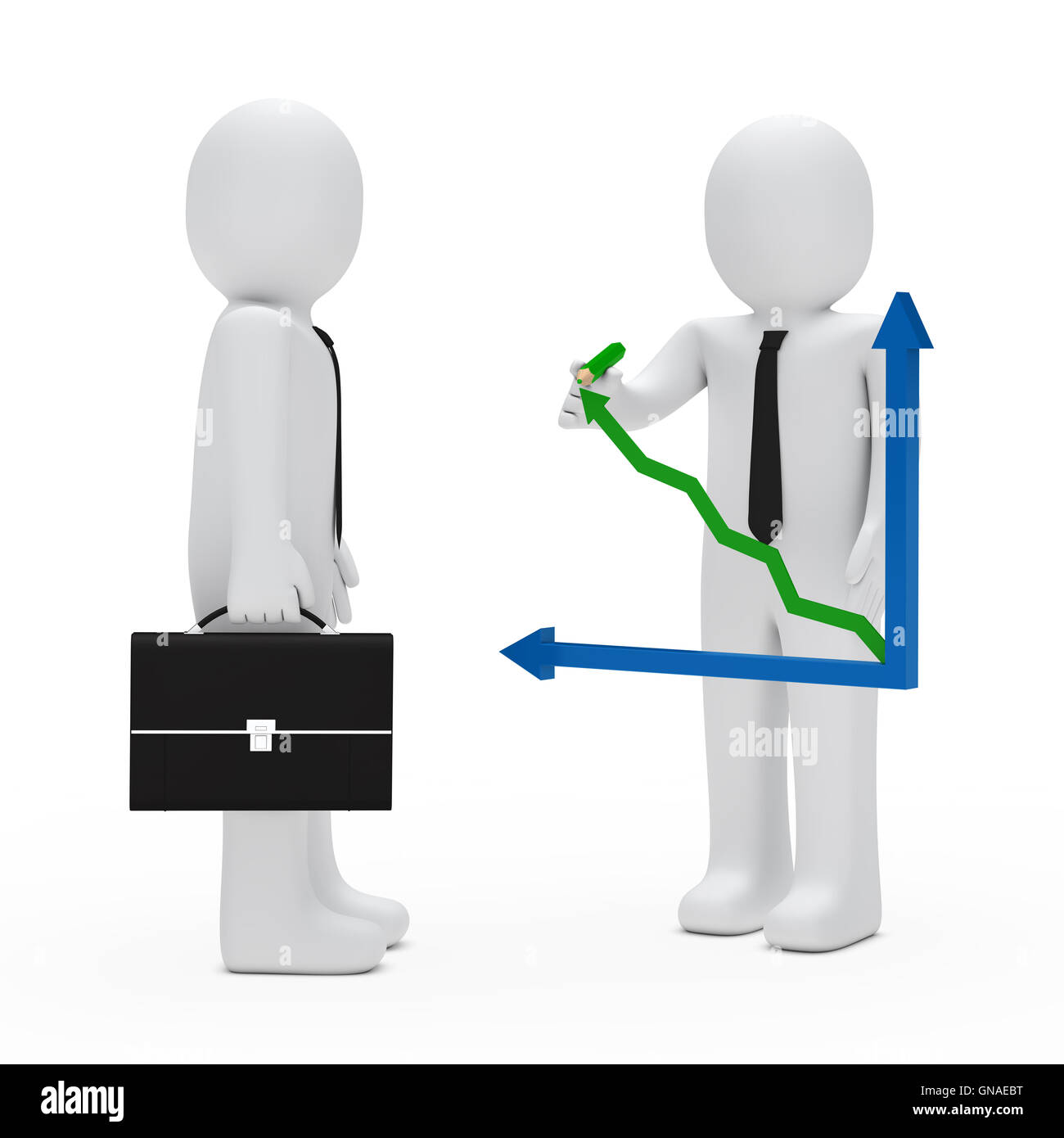 Business men climbing up graph hi-res stock photography and images - Alamy