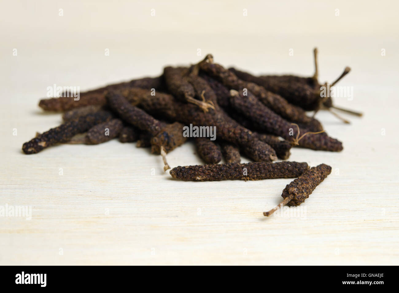 Long black pepper (Also called as Pipli in Indian, capsicum frutescens