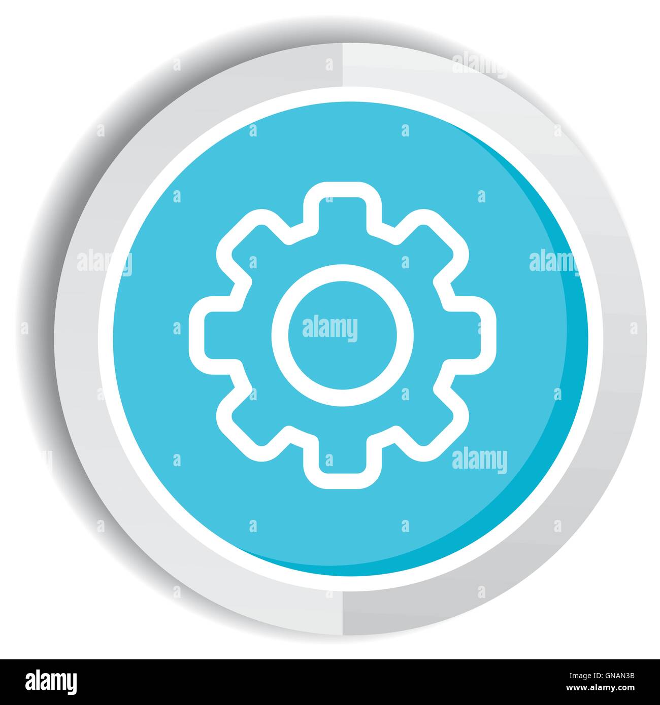 setting icon button Stock Vector Image & Art - Alamy