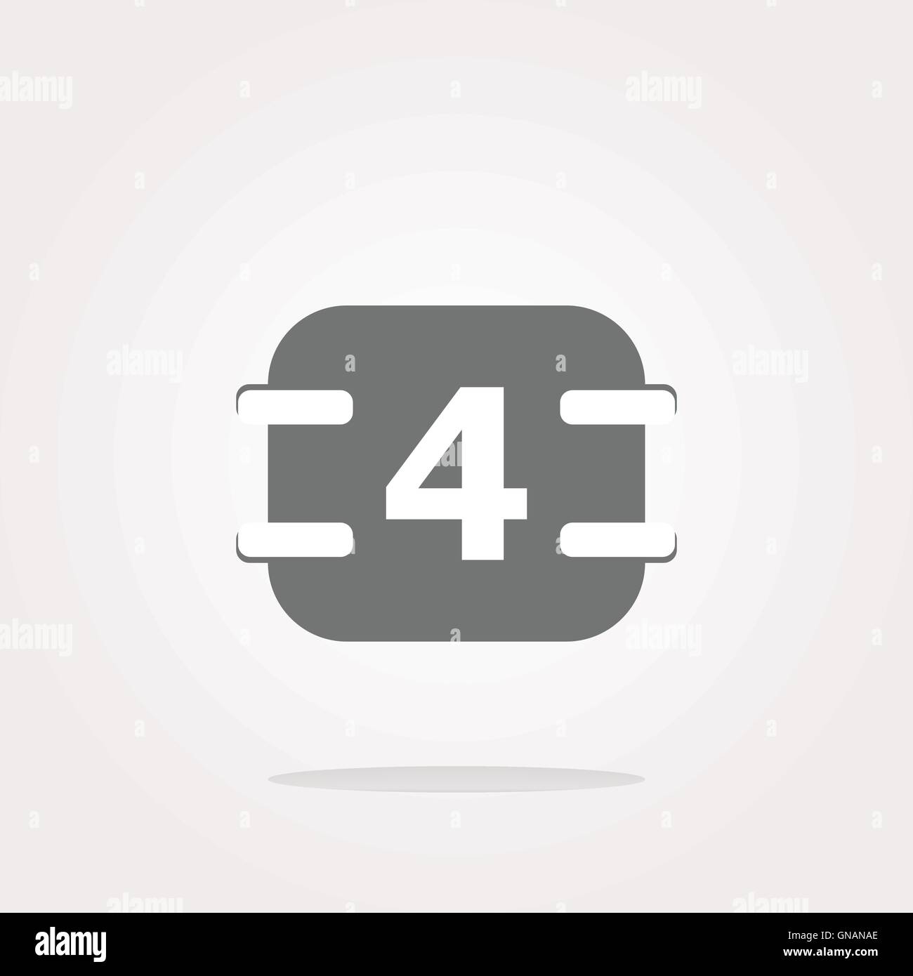vector calendar button (icon) over white background Stock Vector Image ...