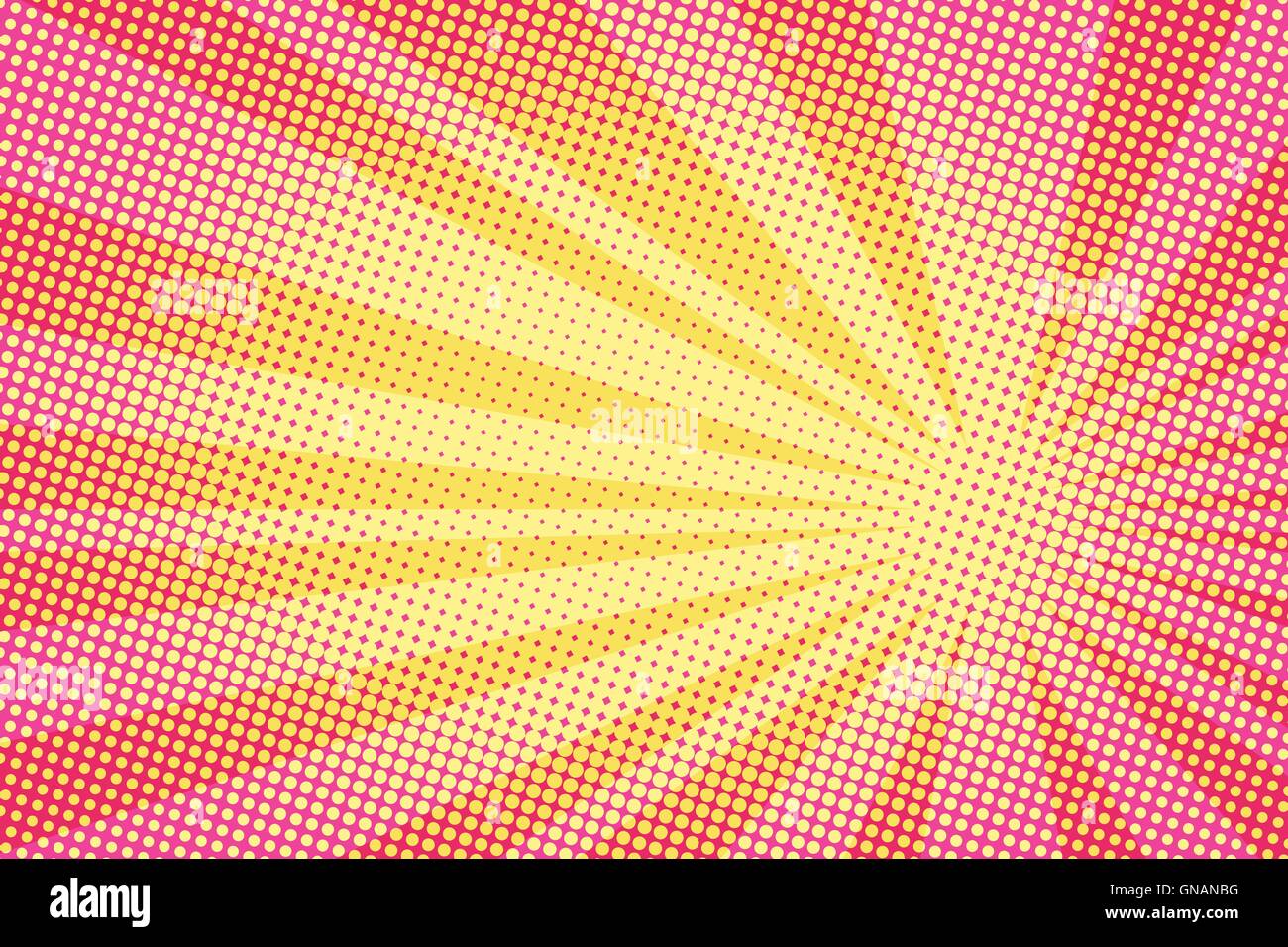 retro comic yellow background raster gradient halftone Stock Vector ...