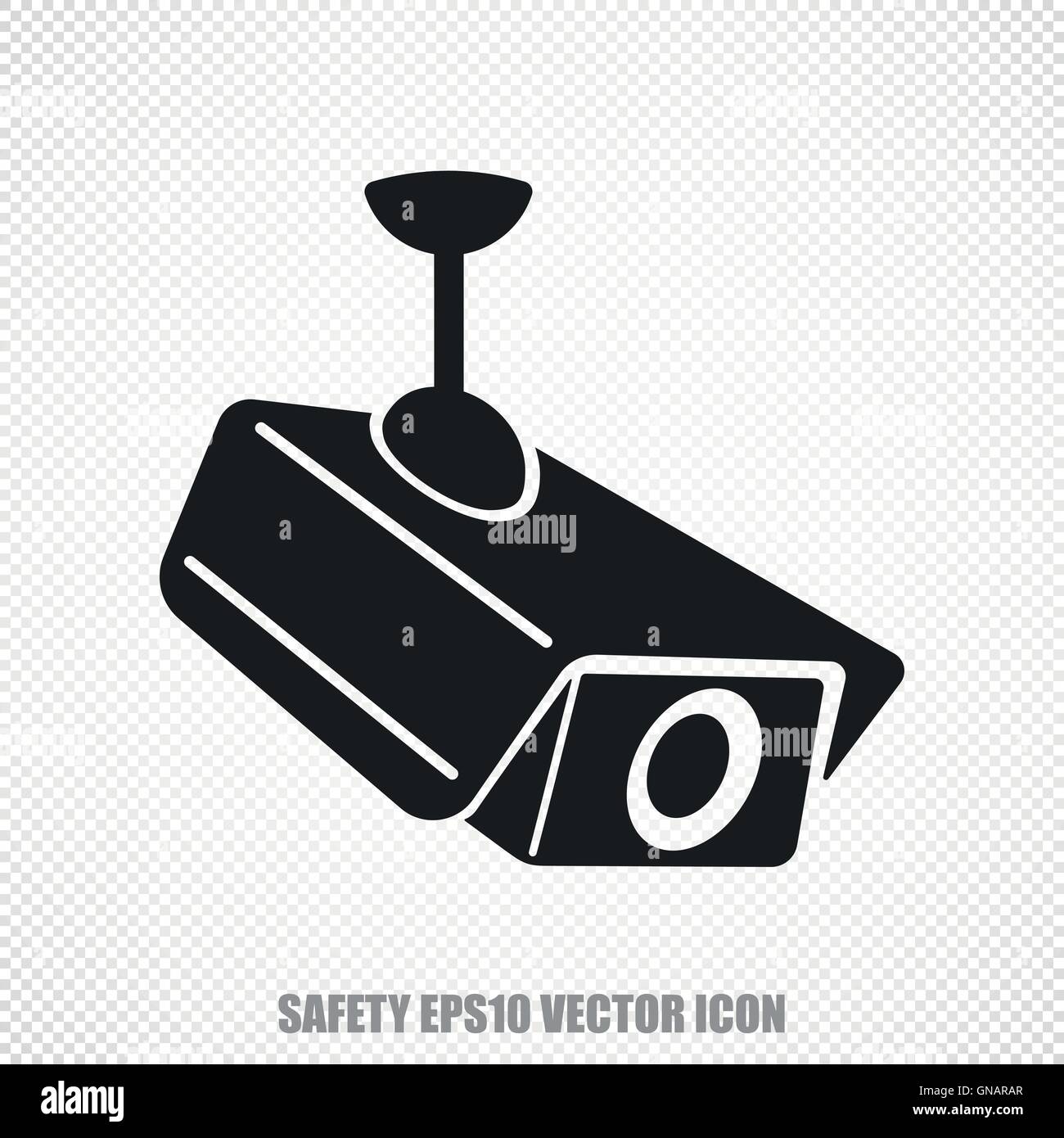 Safety vector Cctv Camera icon. Modern flat design. Stock Vector