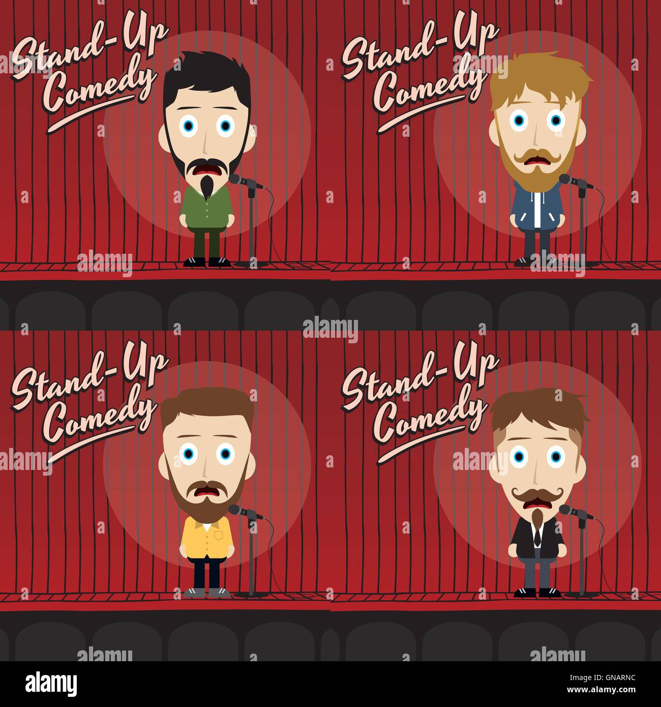 Male stand up comedian cartoon hires stock photography and images Alamy