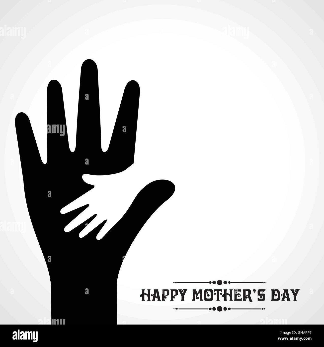 Creative Illustration of Mothers Day greeting card Stock Vector