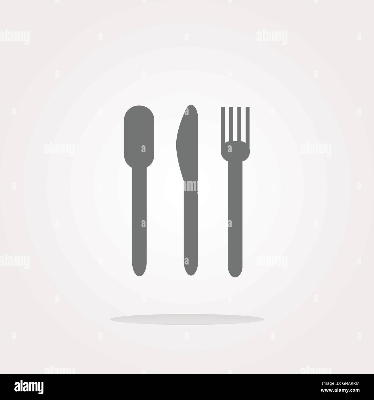 fork and knife. Eat sign icon. Cutlery etiquette rules symbol. Circle