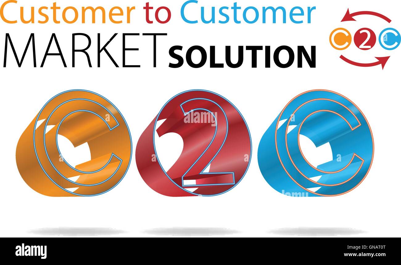 Customer to Customer Stock Vector Image & Art Alamy