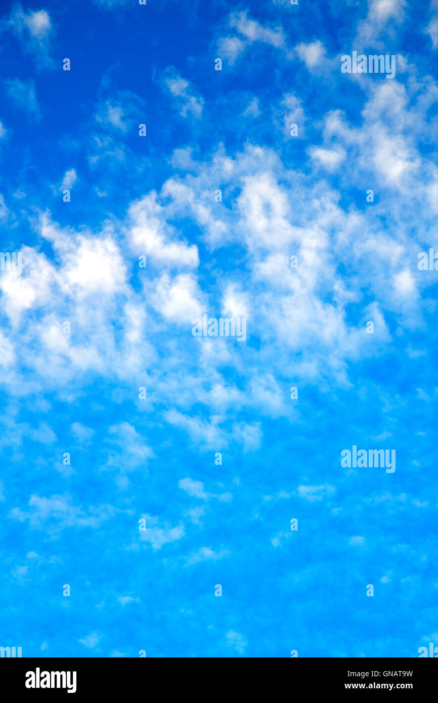 in the blue sky white soft clouds and abstract background Stock Photo ...