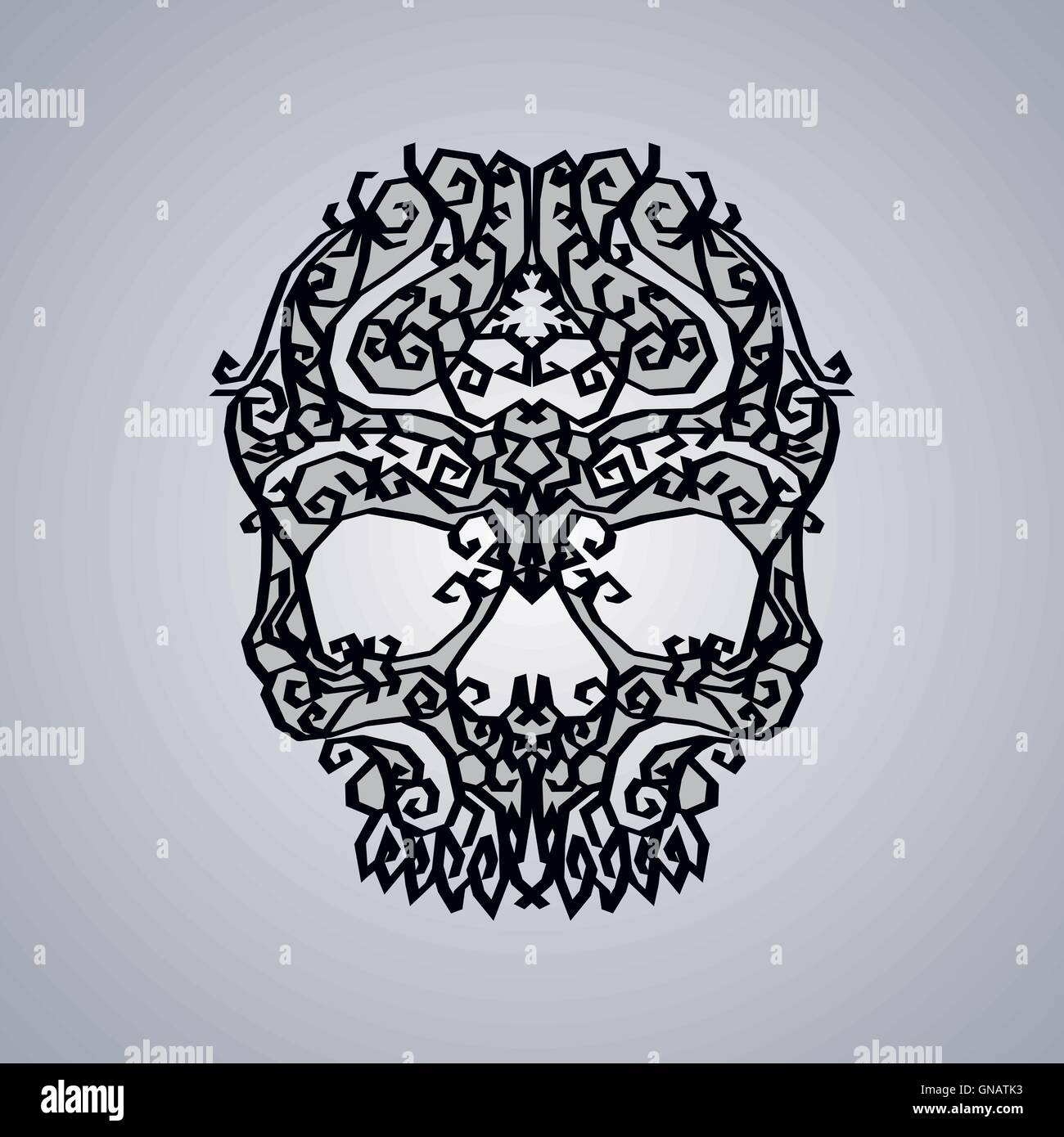 ornament skull art Stock Vector Image & Art - Alamy
