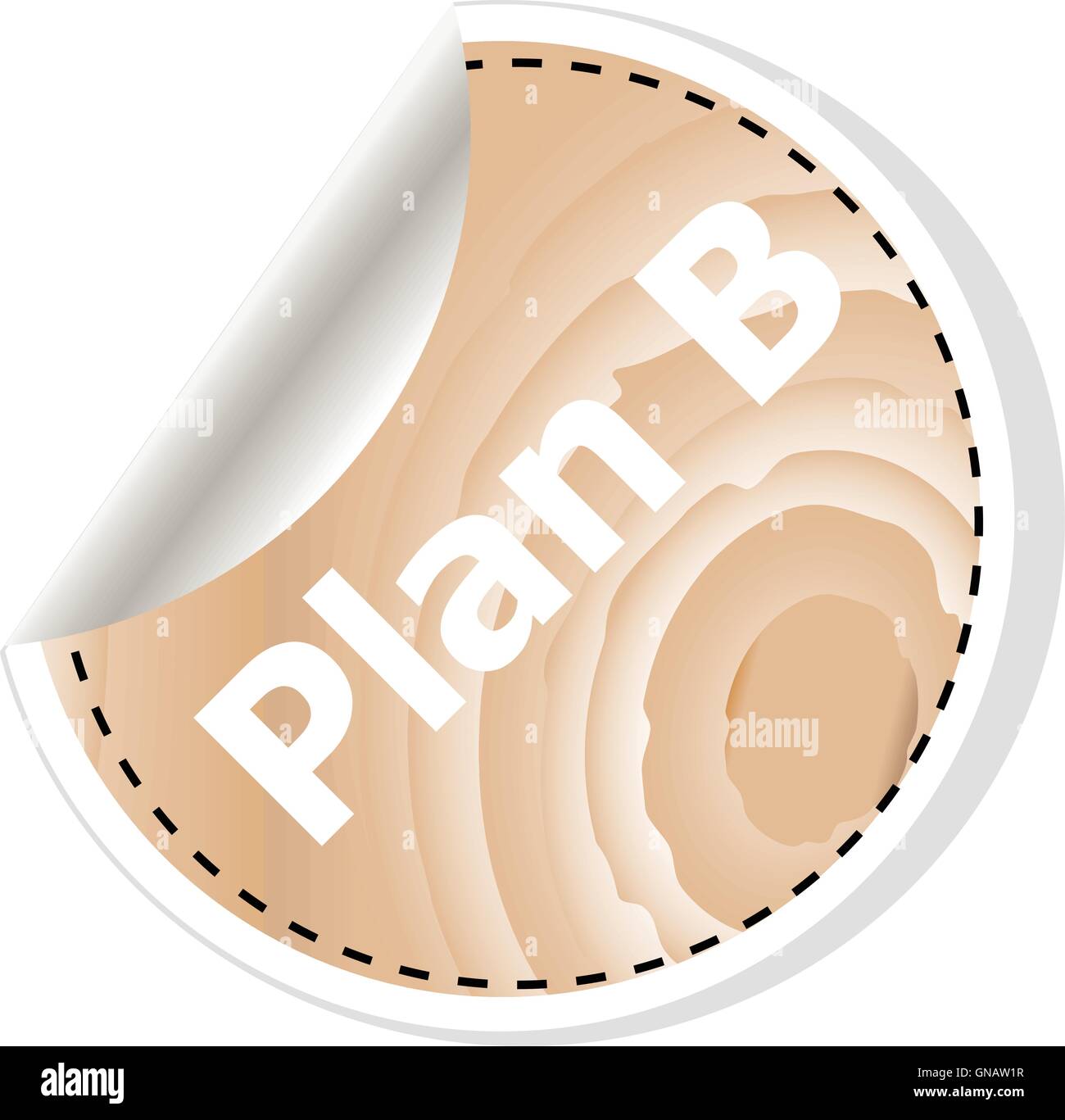 plan b words on vector business wooden app icon isolated on white ...