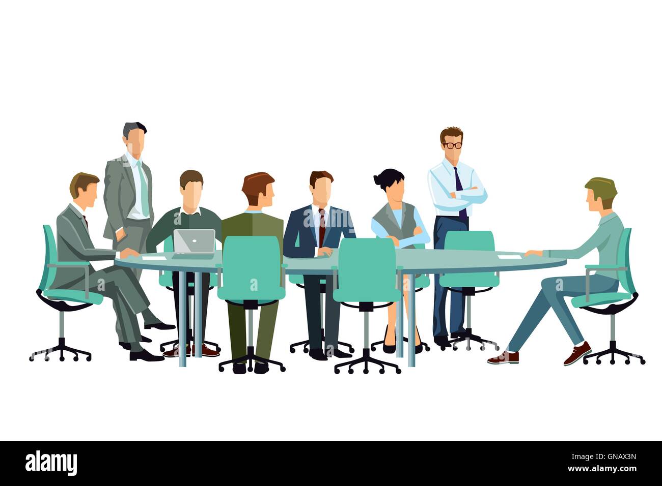 Meeting in the group Stock Vector