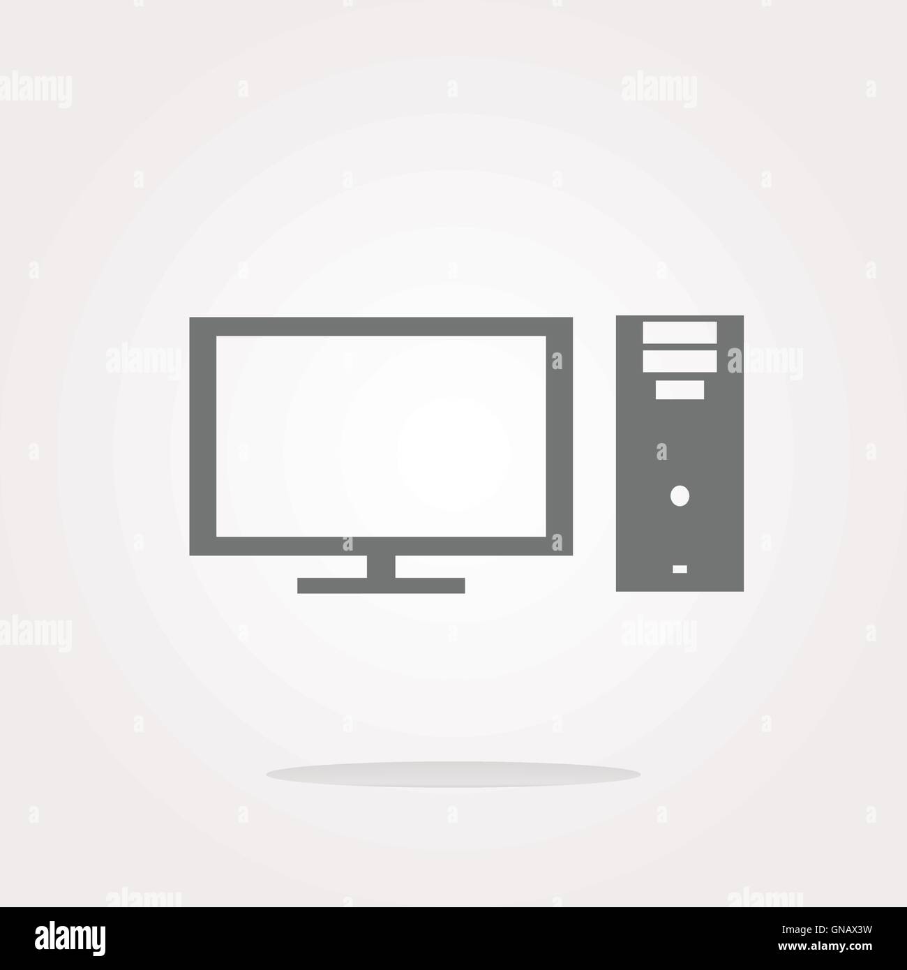 vector laptop or computer sign web button icon Stock Vector Image & Art ...