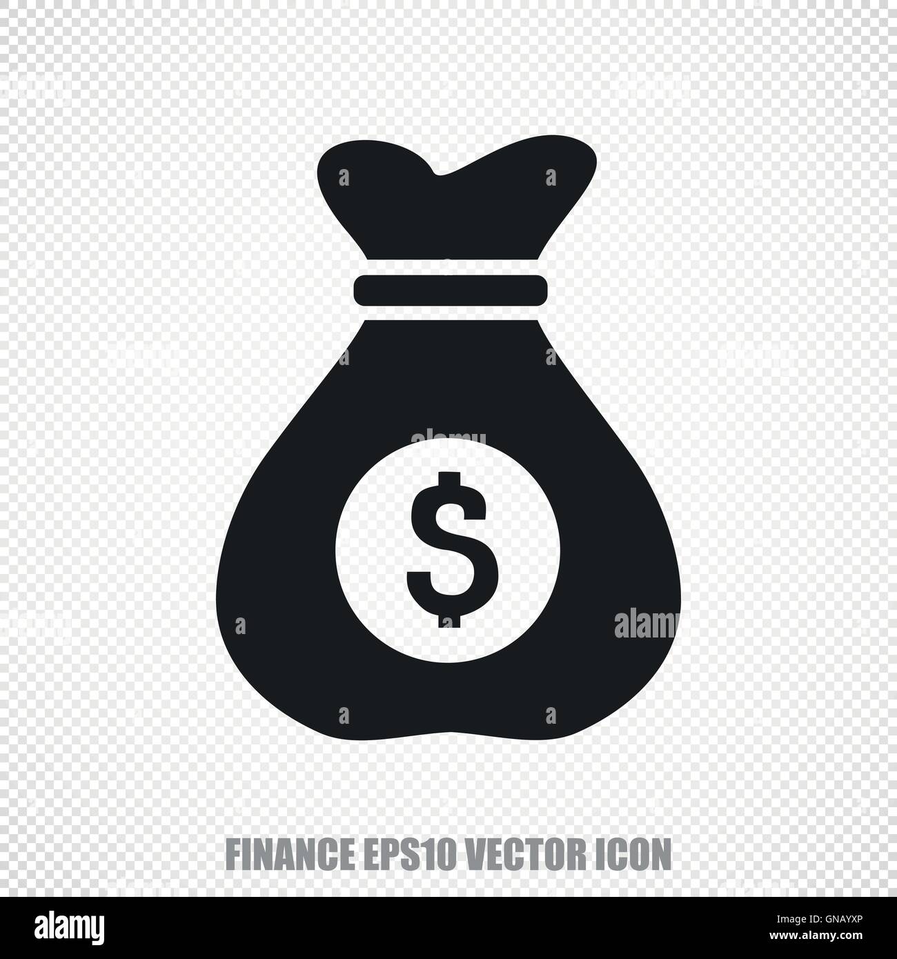Finance vector Money Bag icon. Modern flat design Stock Vector Image & Art Alamy