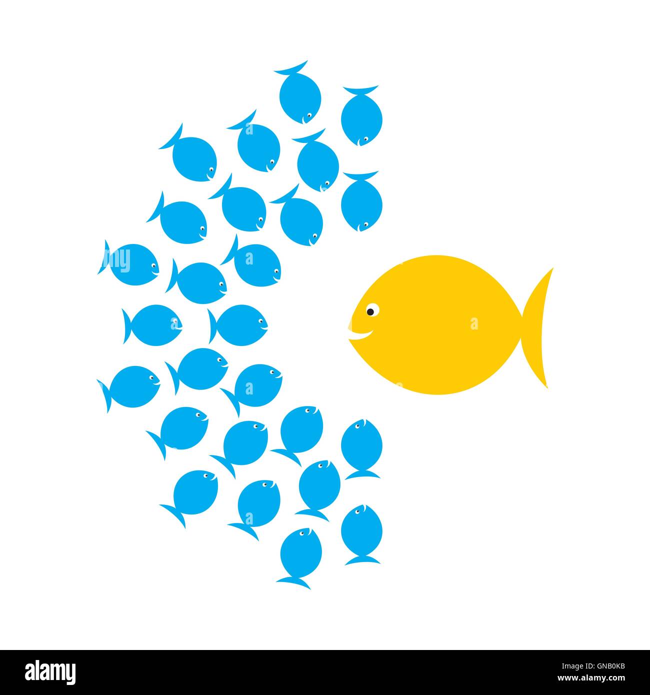 creative leadership, or group discussion concept, big fish discuss with ...