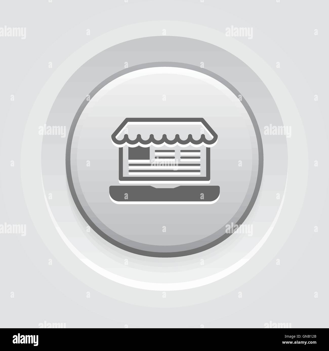 Online Store Icon. Business Concept Stock Vector