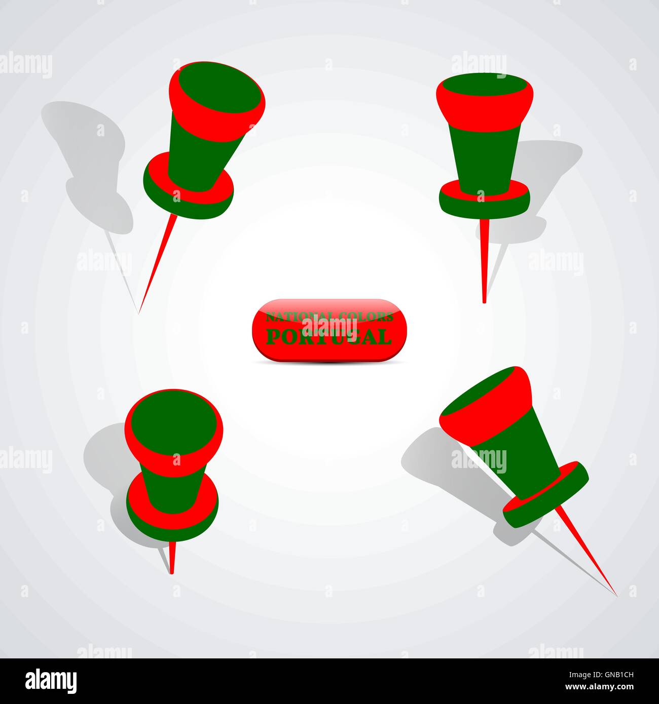Set of pushpins, vector illustration Stock Vector Image & Art - Alamy