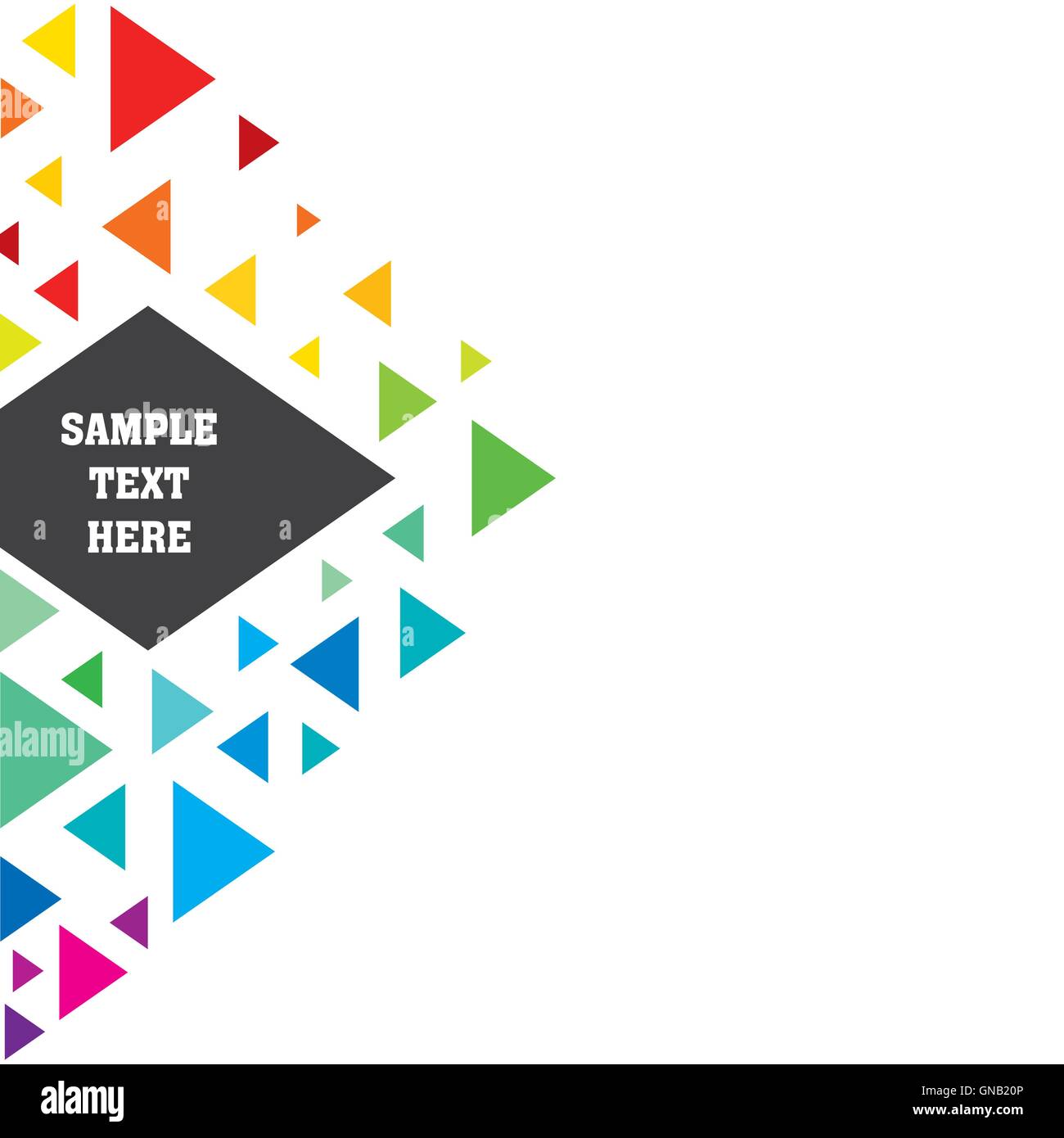 colorful triangle pattern banner design Stock Vector Image & Art - Alamy