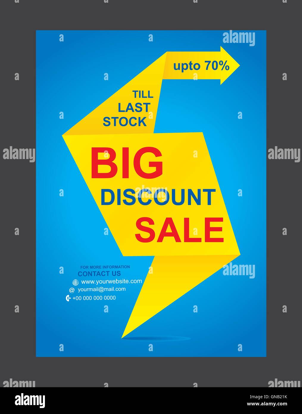 big discount flyer design vector Stock Vector Image & Art Alamy