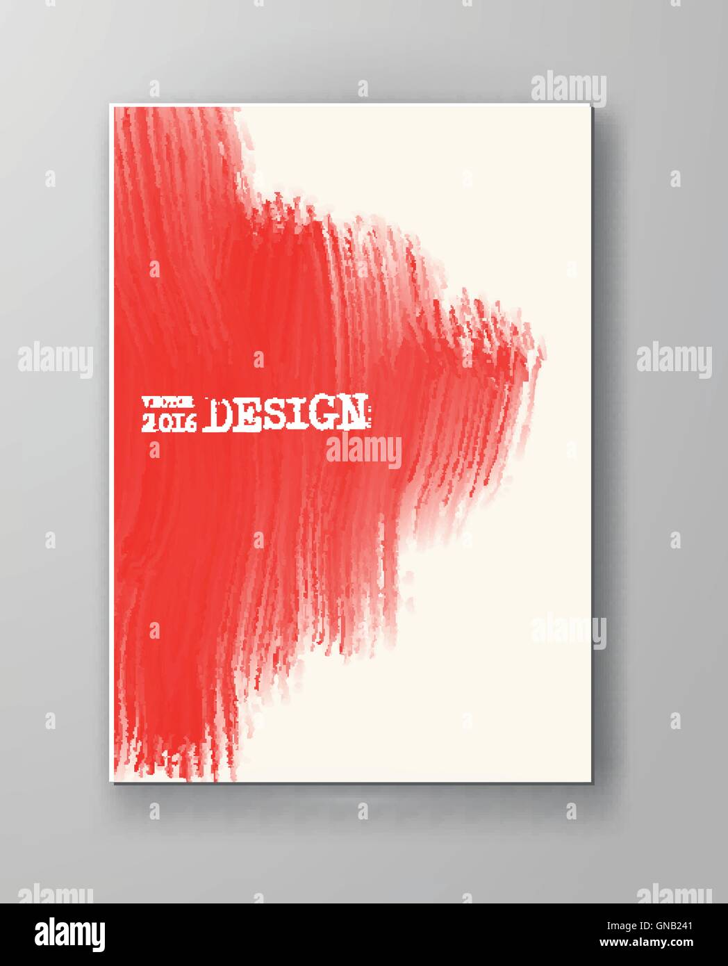 Vector grunge red paint brush strokes brochure Stock Vector Image & Art ...