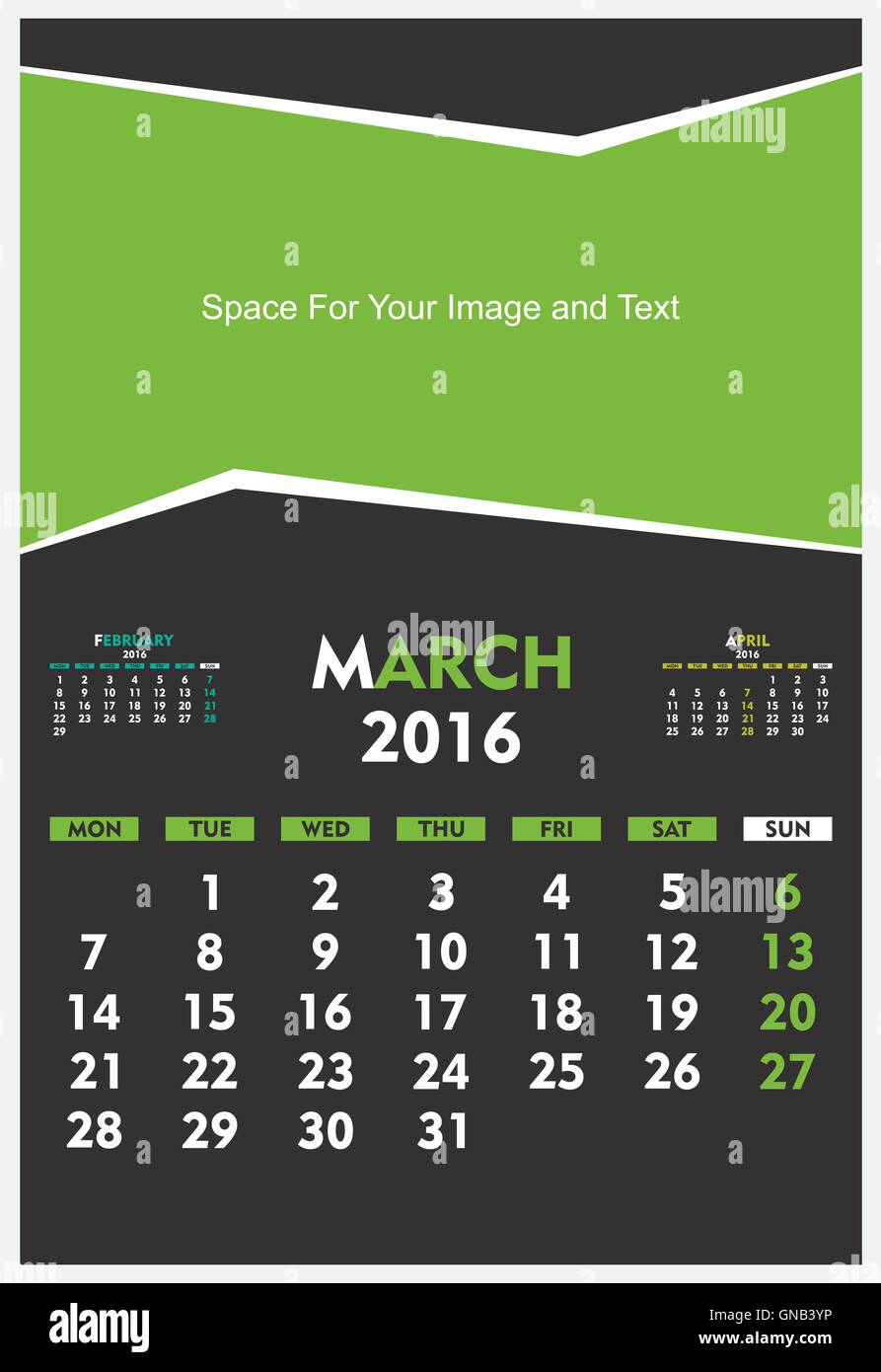 Feburary calendar Stock Vector Images Alamy