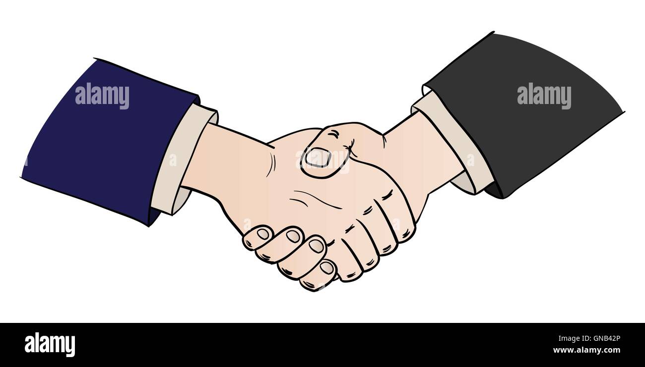 two shaking hands Stock Vector Image & Art Alamy