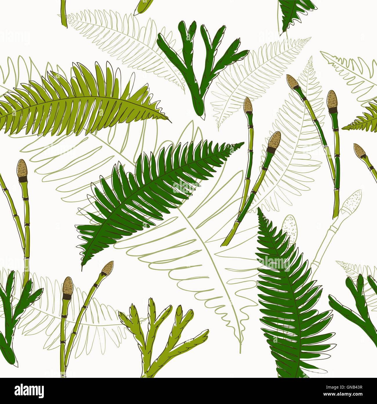 Seamless texture in eco style. Stock Vector