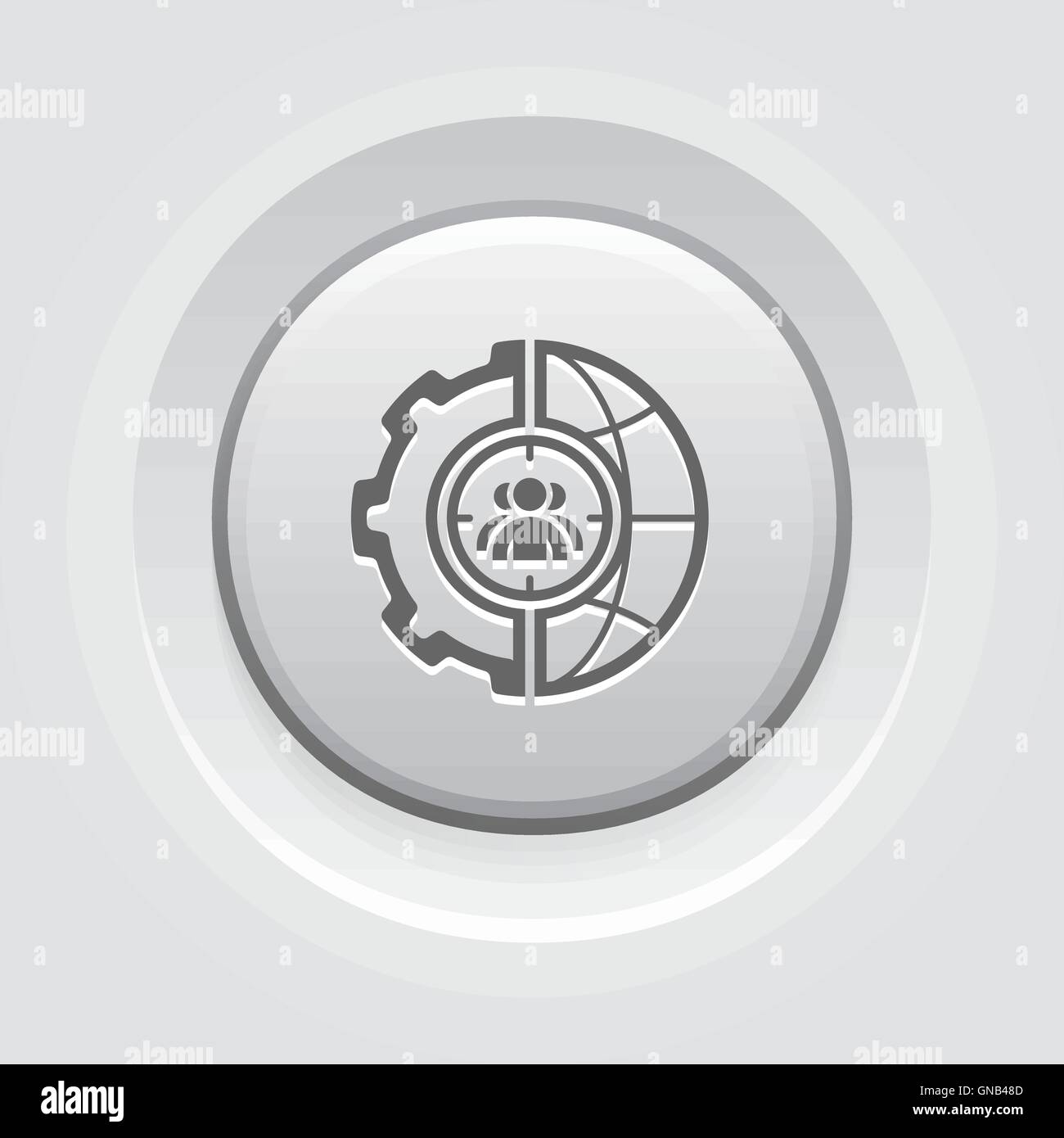 Global Targeting Icon Stock Vector Image Art Alamy