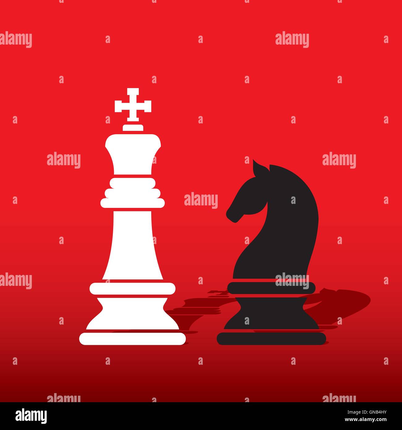 Emphasis On Knight Chess Piece Yellow Stock Photo 1320925034