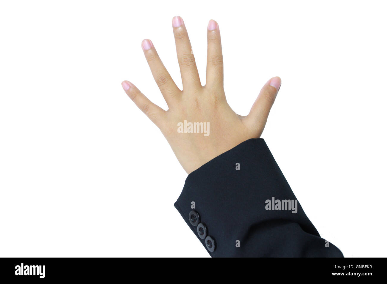 Woman hand Isolated on white background Stock Photo - Alamy