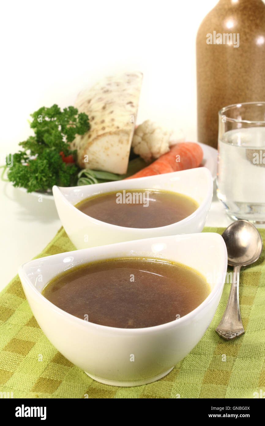 Beef consomme hires stock photography and images Alamy