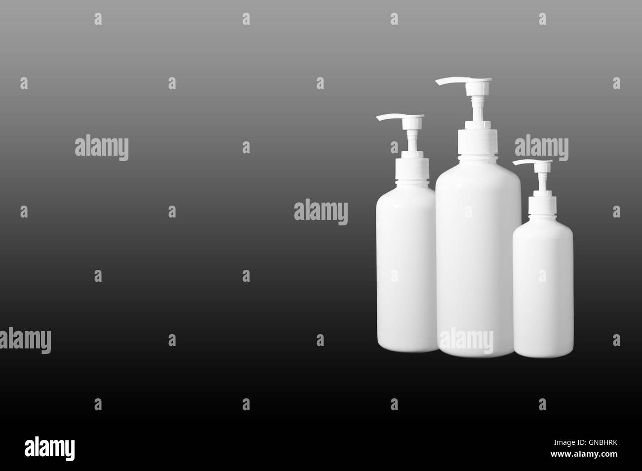 White bottle on isolated background Stock Photo - Alamy