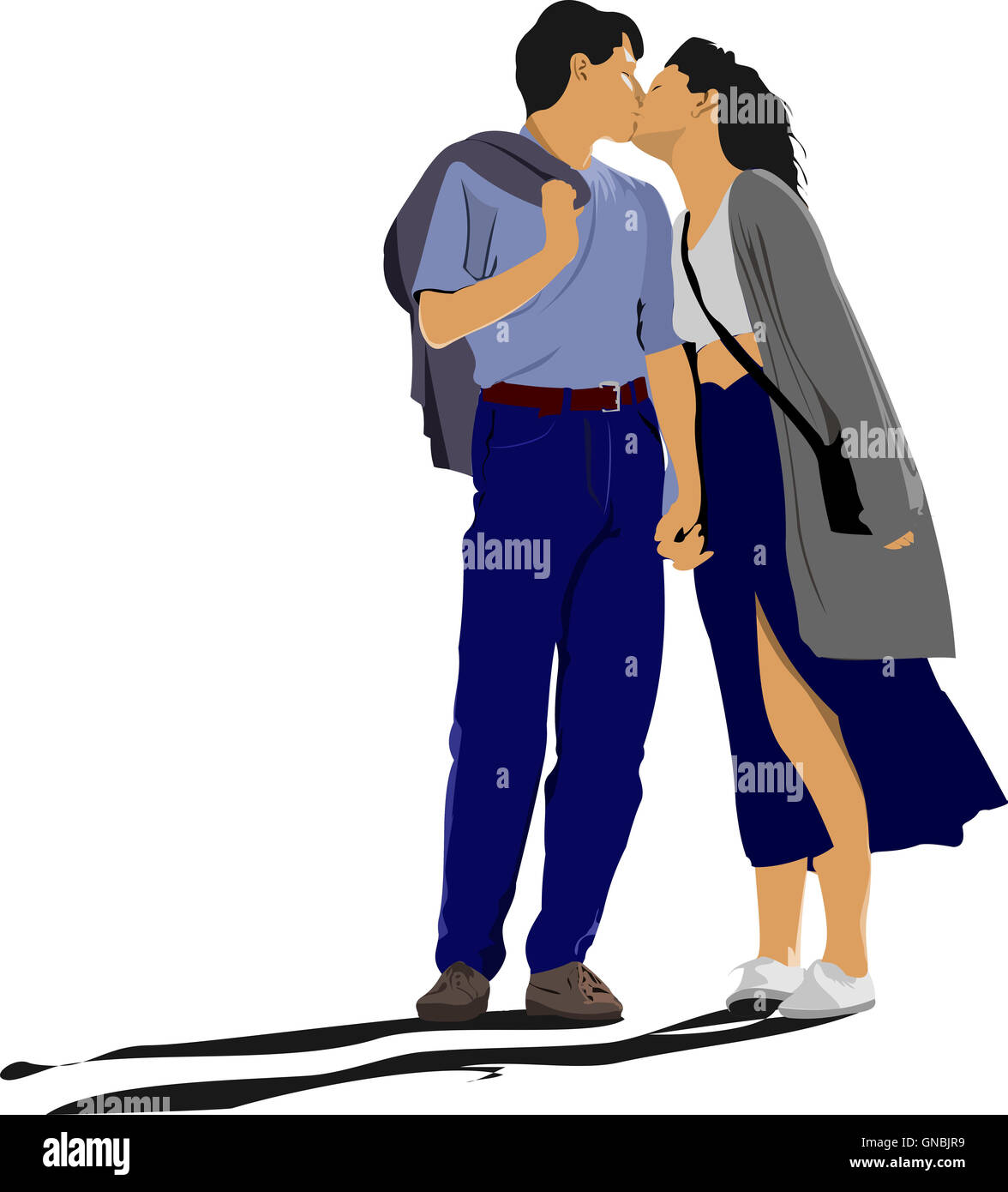Man kiss woman lips Cut Out Stock Images & Pictures Alamy