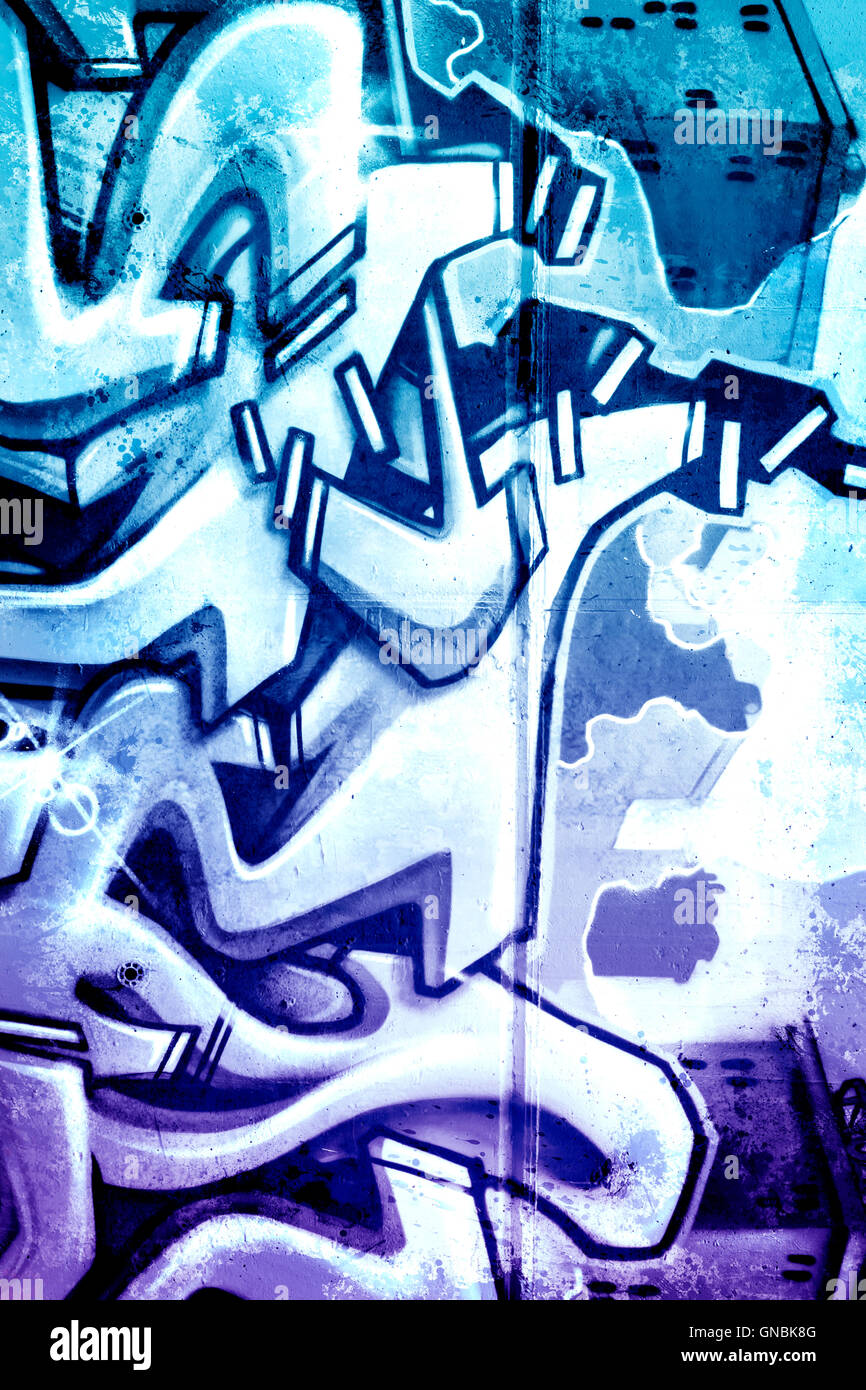 Graffiti over old dirty wall, urban hip hop background Gray text Stock  Photo - Alamy