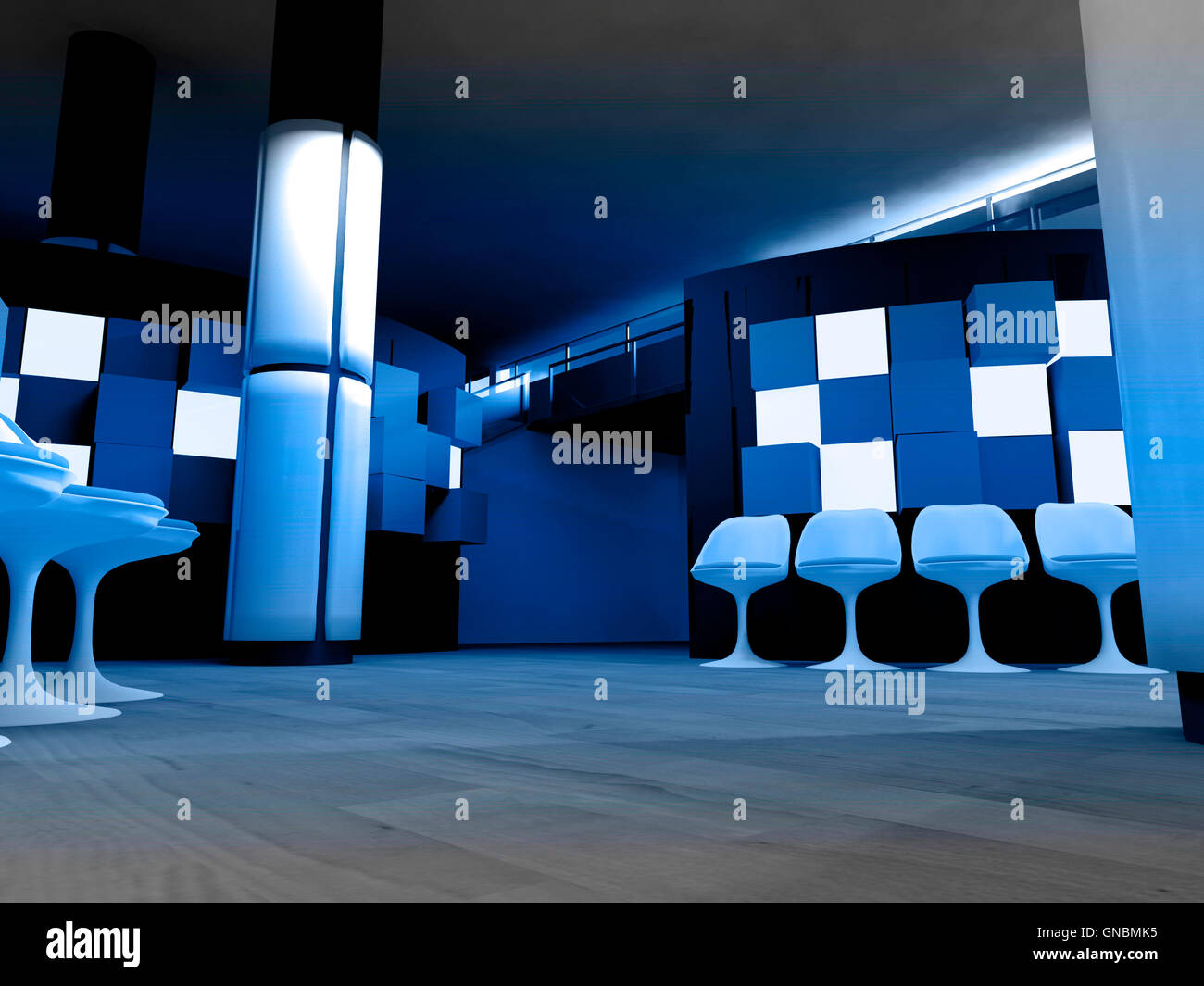 Hospital waiting room, conceptual architecture, clean space Stock Photo ...
