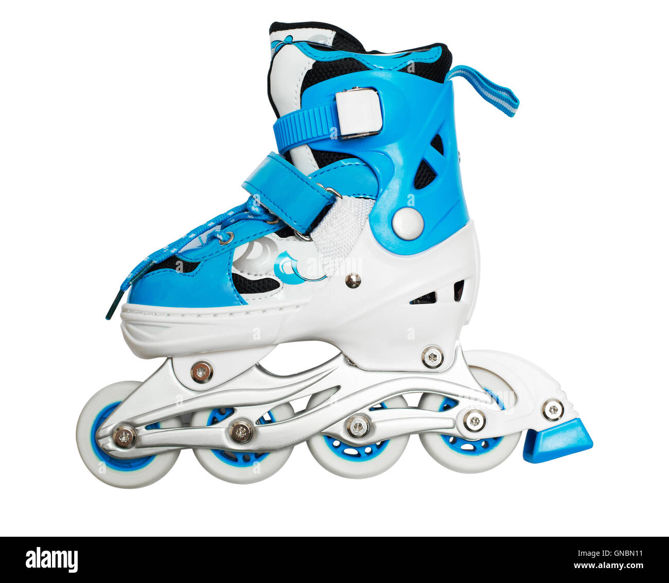 Blue Roller Skates Stock Photo Alamy