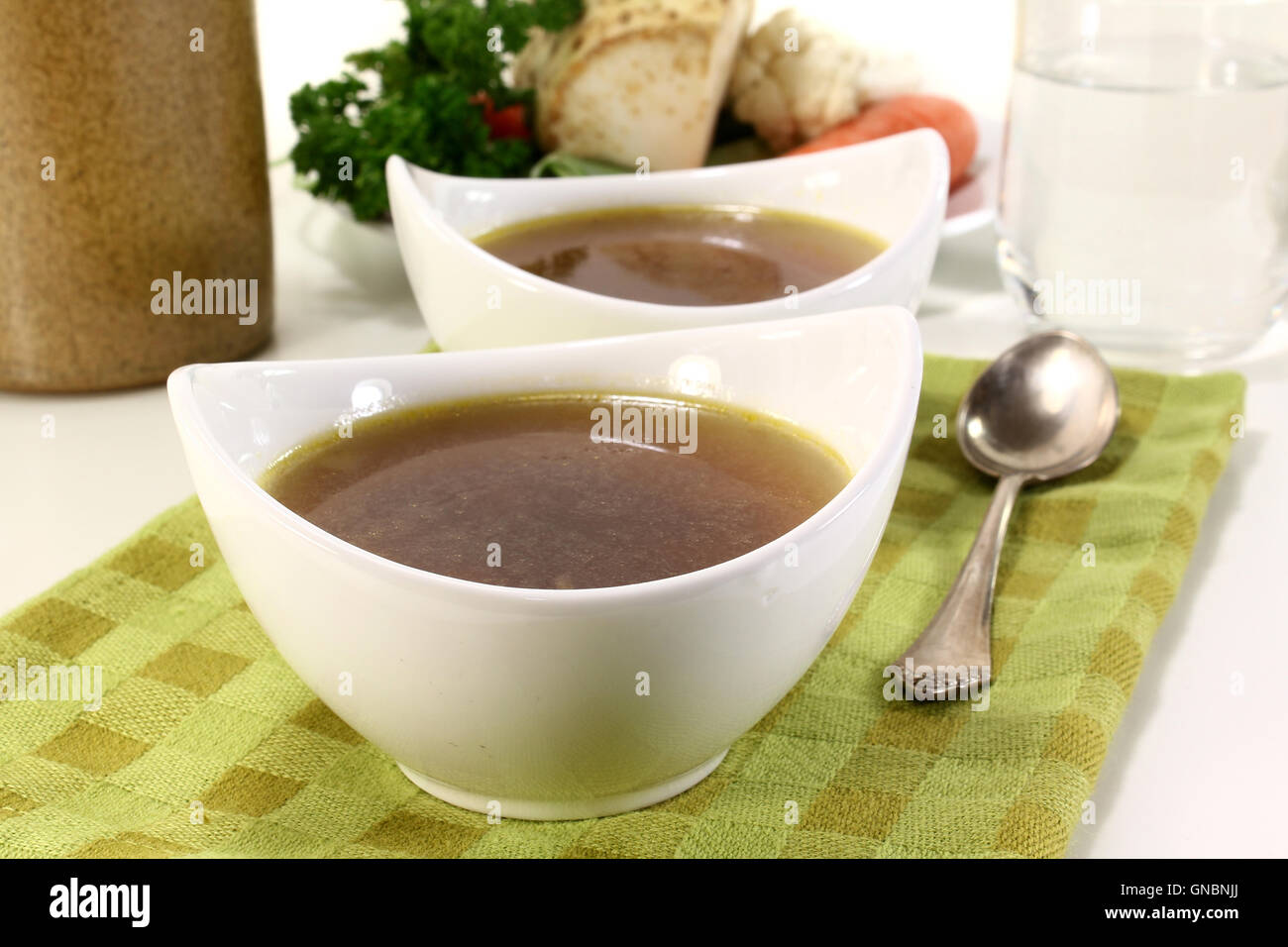 Beef consomme hires stock photography and images Alamy