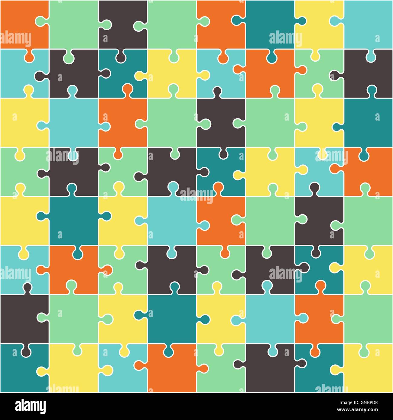 Jigsaw puzzle.Colorful vector illustration Stock Vector Image & Art - Alamy