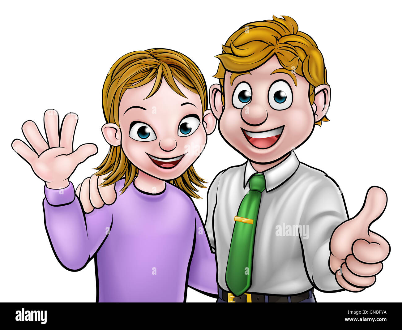 Young cartoon couple husband wife hi-res stock photography and images -  Alamy