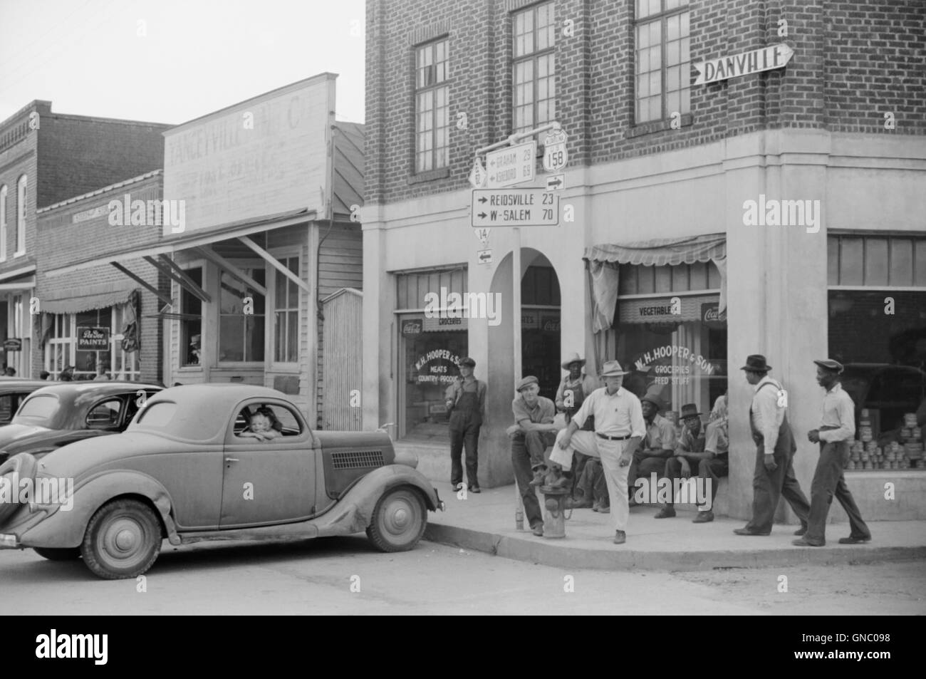 Saturday Afternoon Street Scene, Yanceyville, North Carolina, USA