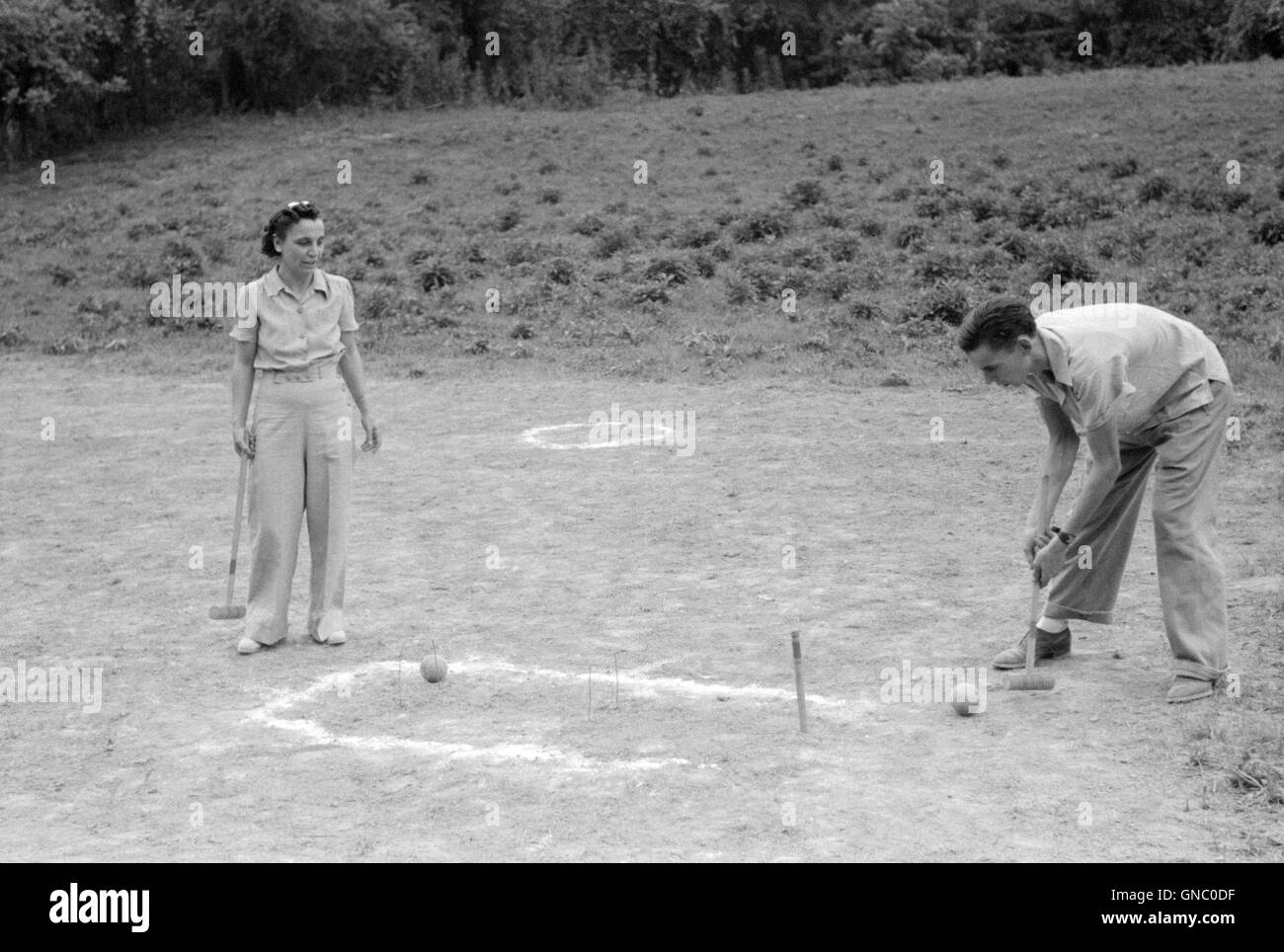 Vintage croquet hires stock photography and images Alamy
