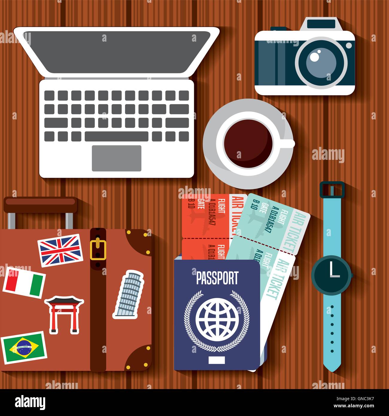 enjoy vacations travel isolated icon Stock Vector Image & Art - Alamy