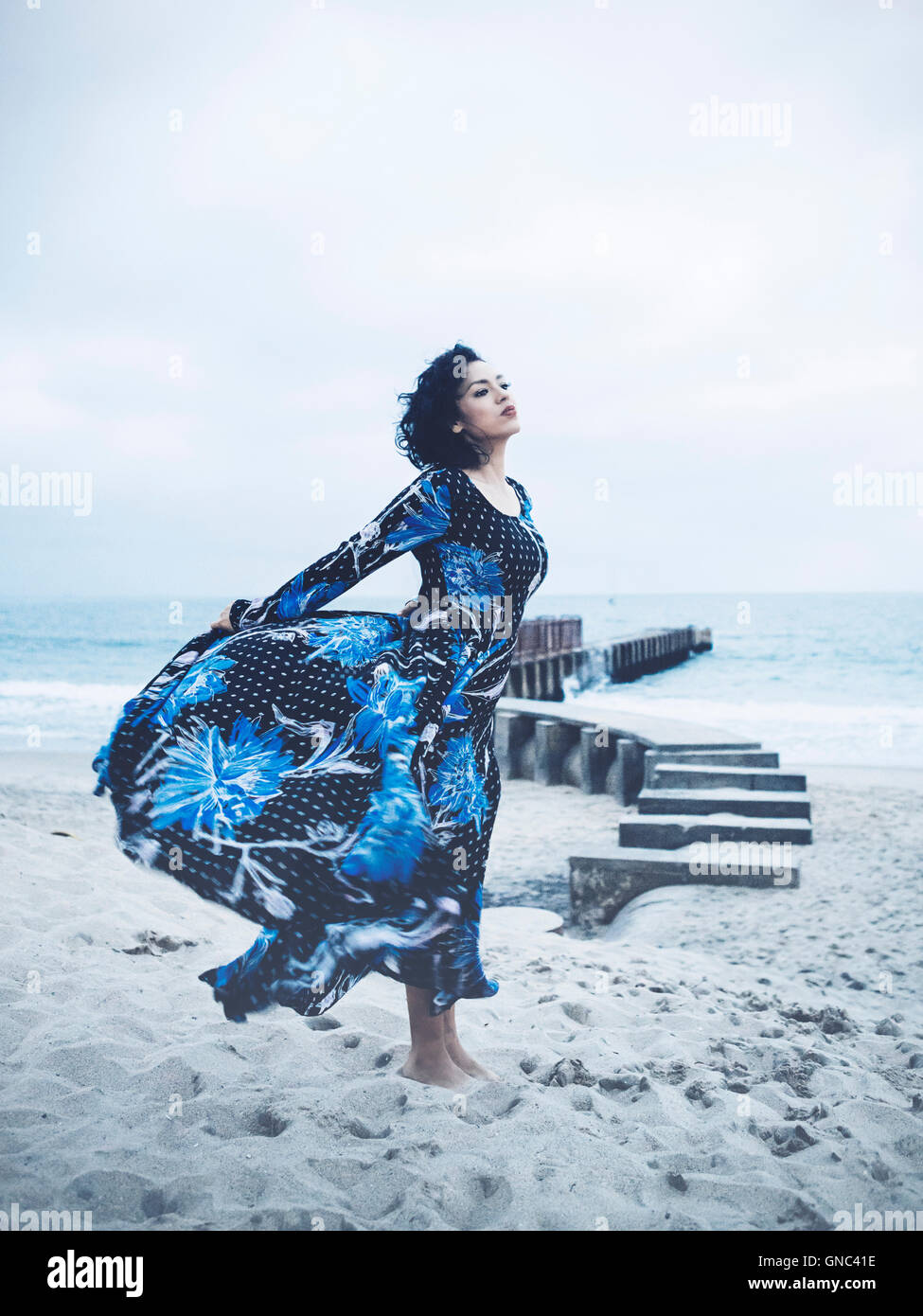 Skirt blowing in wind hi-res stock photography and images